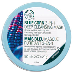 The Body Shop Blue Corn 3in1 Deep Cleansing Scrub Mask