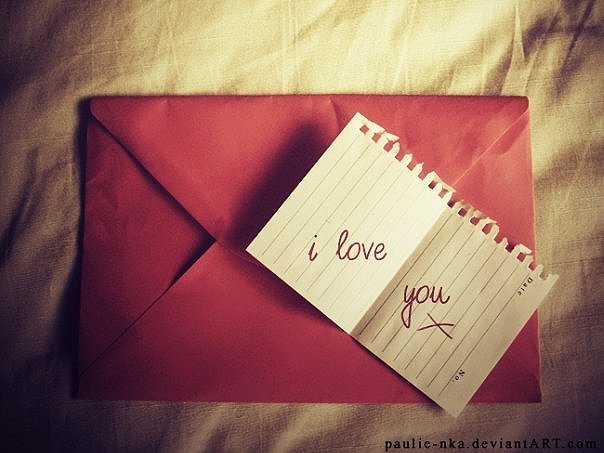 Как сделать письмо любви