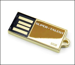 USB Flash Drive Super Talent PICO-C Gold