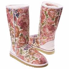 flowered boots