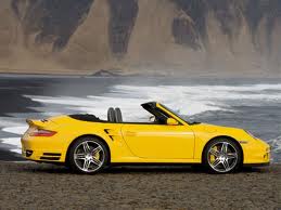 The yellow cabriolet