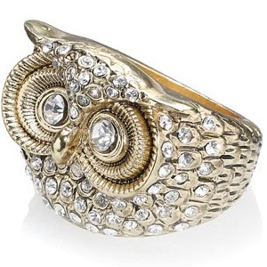 Accessorize glamour brian barn owl ring