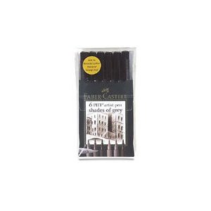 Faber Castell PITT Artist Brush Pen Set- Shades of Grey