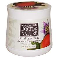 Ароматический скраб для тела "Doctor Nature" с экстрактом манго и пассифлоры,
