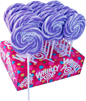 Purple & White Swirl 1.5-Ounce Whirly Pops