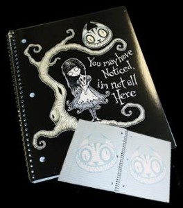 Crab Scrambly - Alice & Cheshire Notebook