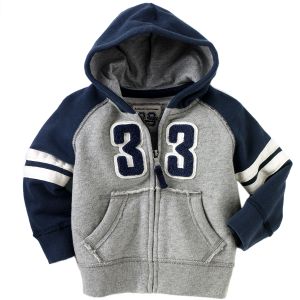 varsity zip-up hoodie