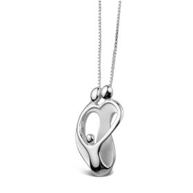 Loving Family® Sterling Silver Pendant - Parents and Child