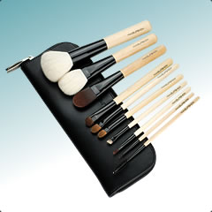 BH Cosmetics 10 pcs Deluxe Makeup Brush Set (wood color)