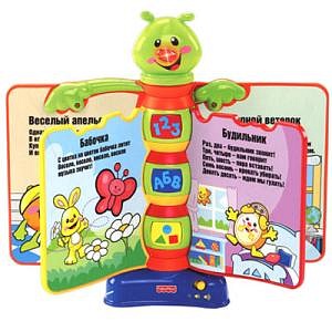 Смейся и учись игрушка Книжка-игрушка Стихи и рассказы (Fisher Price)