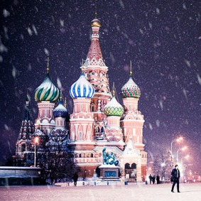 Заснеженная Москва
