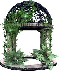 беседка,увитая плющом