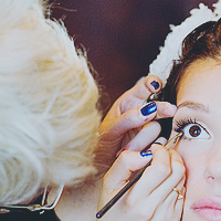 Rehearsal for the wedding hair and makeup
