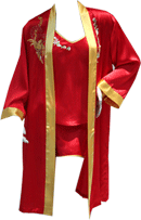 красный с золотом пеньюарчик