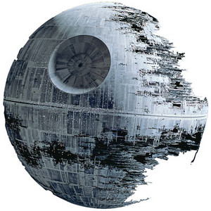 Death star wall cling