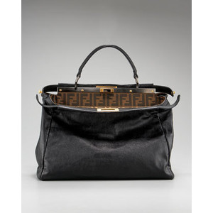 Fendi Contrast Peekaboo Tote