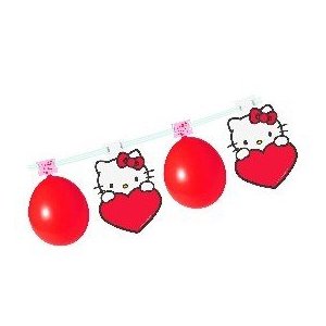 Hello Kitty Girlande Ballons und Figuren Heart