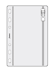 Кармашек универсальный (на молнии), Pocket, transparent