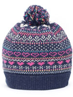 Belle Heart Fairisle Pull On Hat