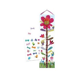 Eeboo Hot Pink Flower Growth Chart