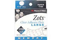 Клеевые капельки Zots Clear Memory Adhesive Dots: Large