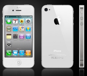 iPhone 4 white.