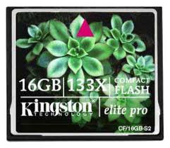 Compact Flash 16Gb - Kingston Elite Pro 133x