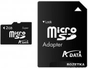 A-Data microSD 2GB Class 2 + SD-Adapter (AUSDH2GCL2-R)