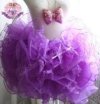 SUPER PUFFY Punk Lolita GOTH TUTU Skirt Amethyst PURPLE