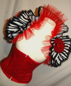 CARNIVALE QUEEN BURLESQUE CIRQUE STEAMPUNK SHRUG WITH CORSET