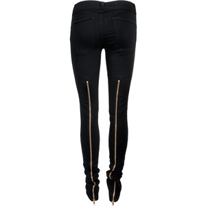 stretch black trousers