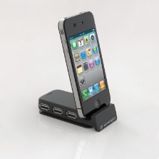 Kensington PocketHub 3-Port USB and 30-Pin Sync/Charge Dock