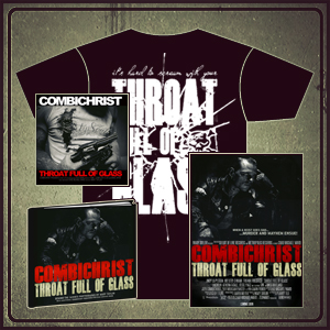 Throat Full Of Glass CD + Poster + Shirt + Book Bundle