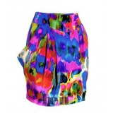 юбка с принтом из цветов