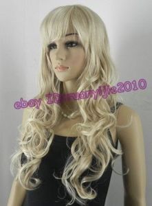 long human made hair women's full wig/wigs+gift C49