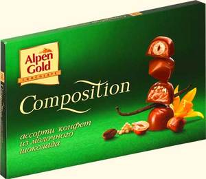 Alpen Gold Composition ассорти из молочного шоколада