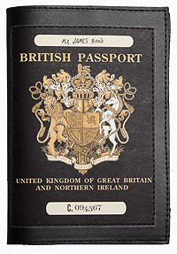 Обложка для паспорта "Паспорт Джеймса Бонда"