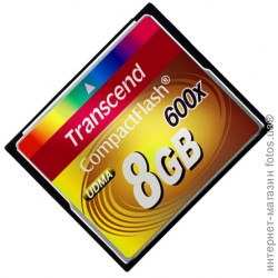 Карта памяти Transcend CompactFlash 8Gb 600x