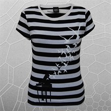 LADIES STRIPED PIANO T-SHIRT