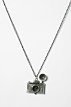 Camera Clock Pendant Necklace