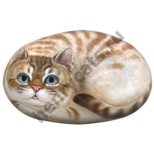 Коллекционный камнь Кот Тайгер от Henry Cats & Friends