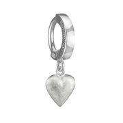 TummyToys Silver Puffed Heart Belly Ring