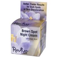 Reviva Labs, Brown Spot Night Cream with Kojic Acid