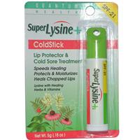 Quantum Health, Super Lysine ColdStick, Lip Protector & Cold Sore Treatment