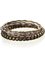 Mixed Plate Plaited Multi Bangles (Accessorize)