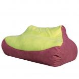 Бескаркасное кресло-диван зеленого или желтого цвета