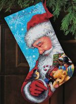 Santa and Toys Stocking