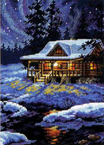 Moonlit Cabin