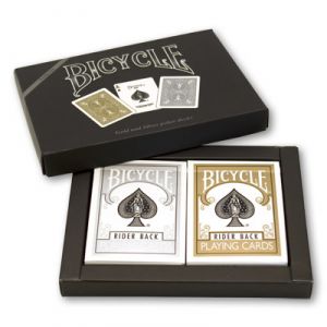 Bicycle Gold and Silver Back Set