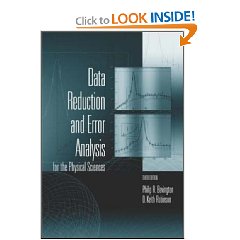 Philip R. Bevington. Data Reduction and Error Analysis for the Physical Sciences